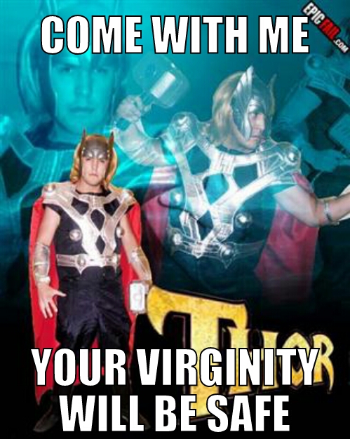 No need for a chastity belt - meme