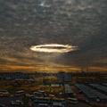 Hole Punch Cloud Phenomenon over Moscow