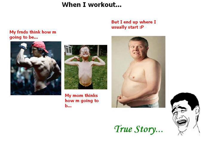 when I workout :P - meme