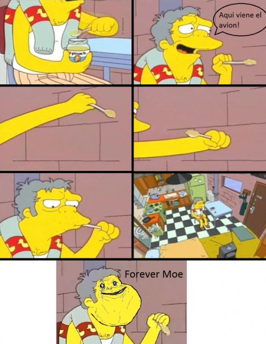 Moe Forever Alone - meme