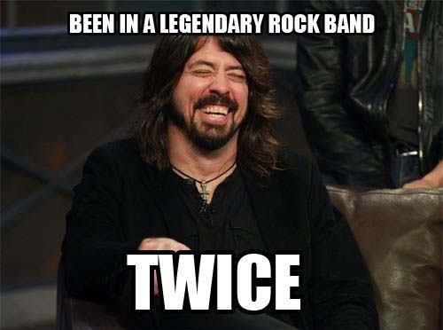 Dave Grohl m/ - meme