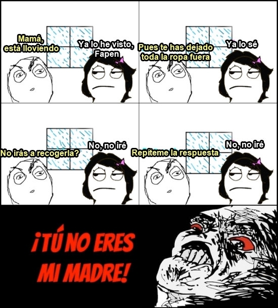 tu no eres mi madre - meme