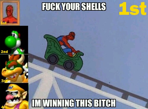 Spidey VS. Mario - meme
