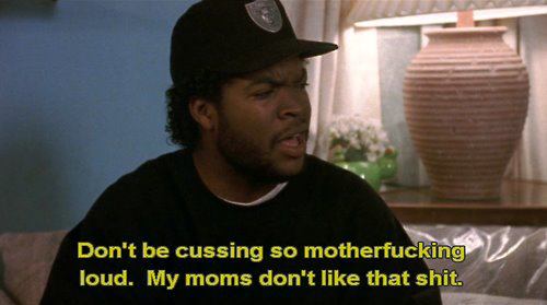 Even Ice Cube is afraid of his mom - meme
