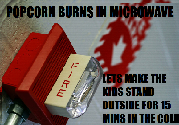Because standing in snowy winds in a t-shirt is safe but carbon popcorn is a threat - meme