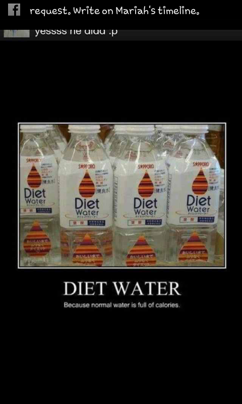 diet water - meme