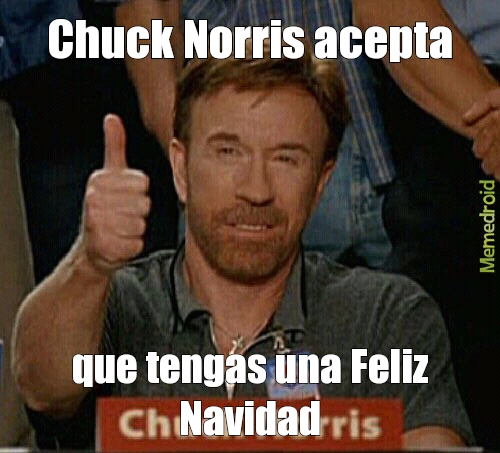 Chuck Norris y las navidades - meme
