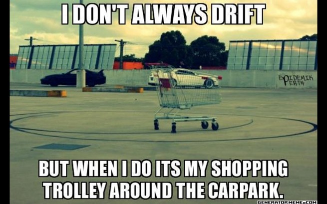 drift carts - meme