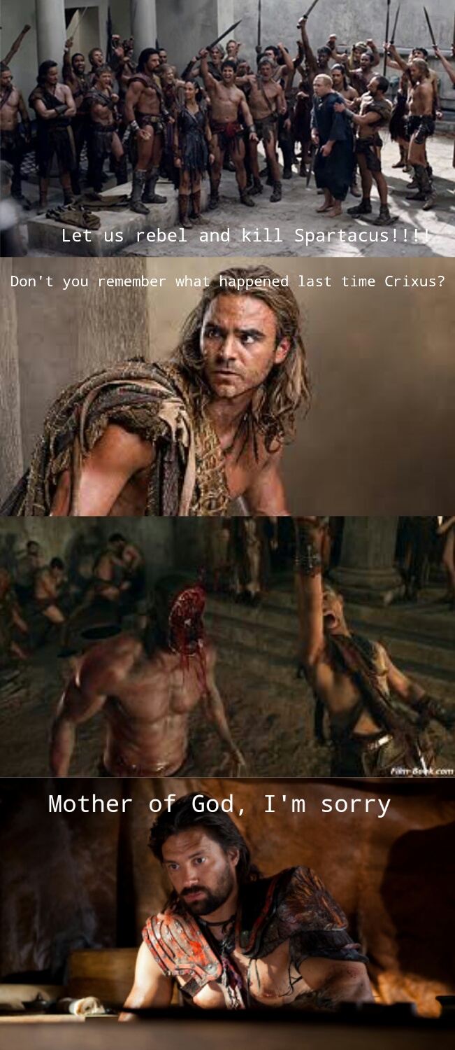 Don't mess with Spartacus BITCH!!! - meme
