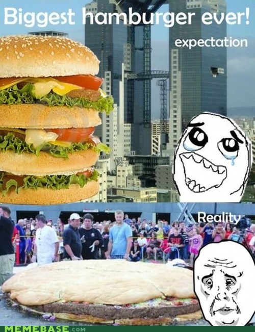 Biggest hamburger... - meme