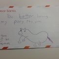 5th grader letter to Santa.