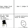 how they judge food