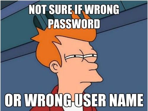 Fuck you password - meme
