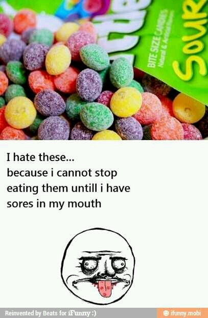 i have a love hate relationship with skittles - meme