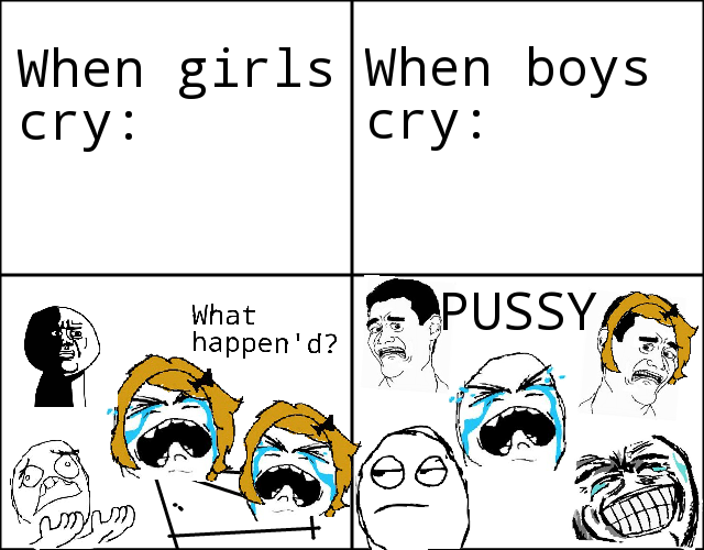 when people cry - meme