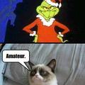 You're a mean one, grumpy cat! :)