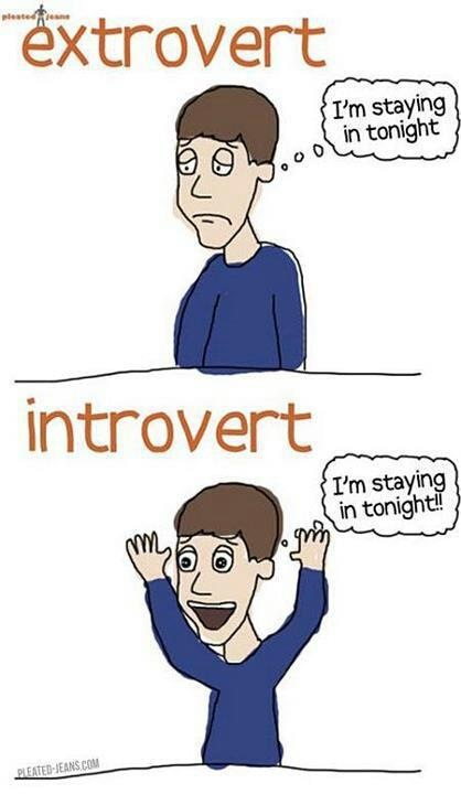 forever an introvert - meme