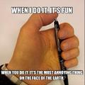 The truth about pen clicking.