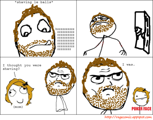 well.... he was shaving - meme