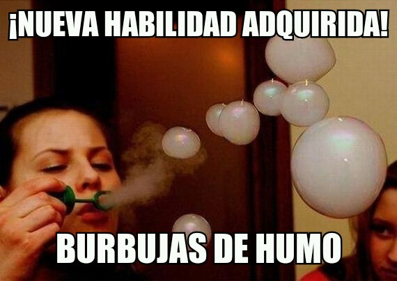 burbujas de humo - meme