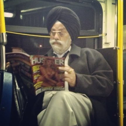 .... what!? It has good articles! ...... only on a bus. - meme