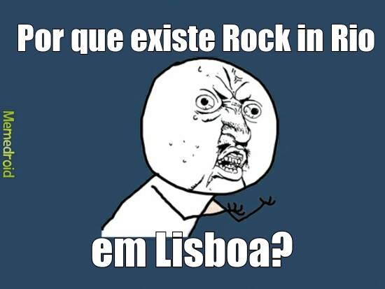 rock in lisboa - meme
