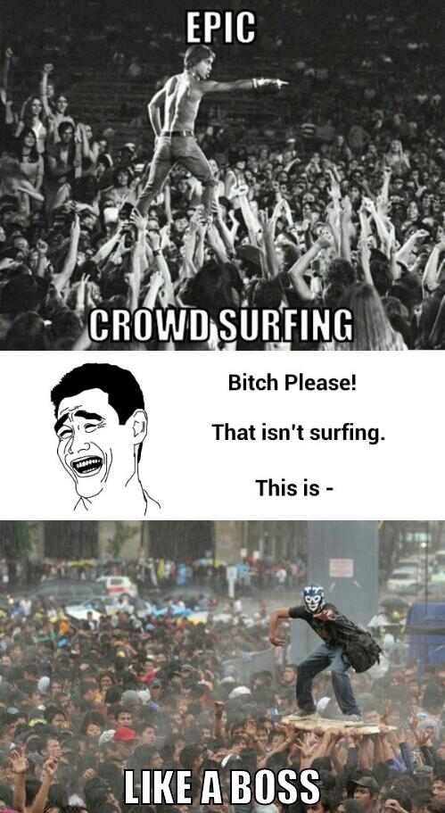 Crowd Surfer - meme