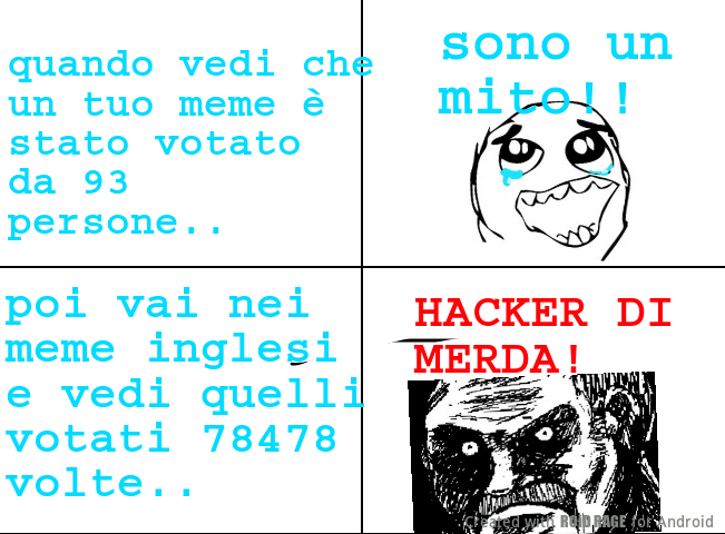 siete solo degli hacker!! - meme