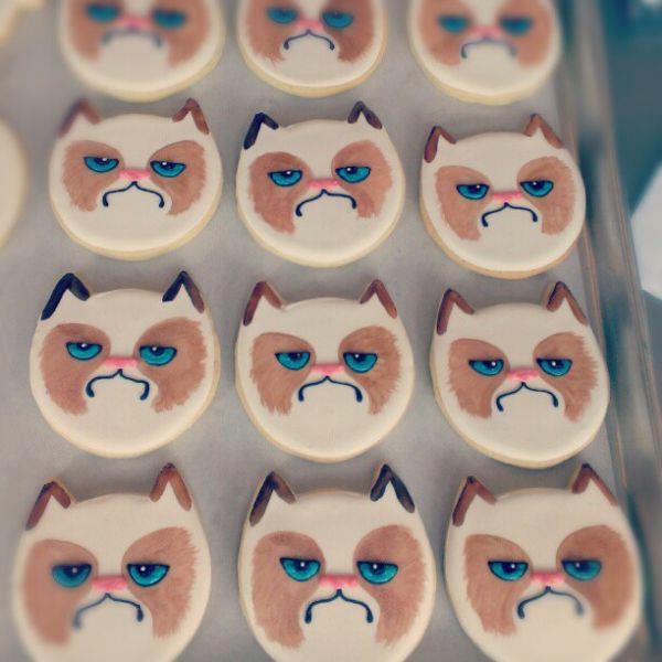grumpy cat cookies - meme