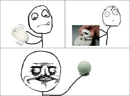 It's all fun and games, until someone swallows the mouse ball and dies! - meme