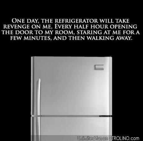 oh no refrigerator stahp. - meme
