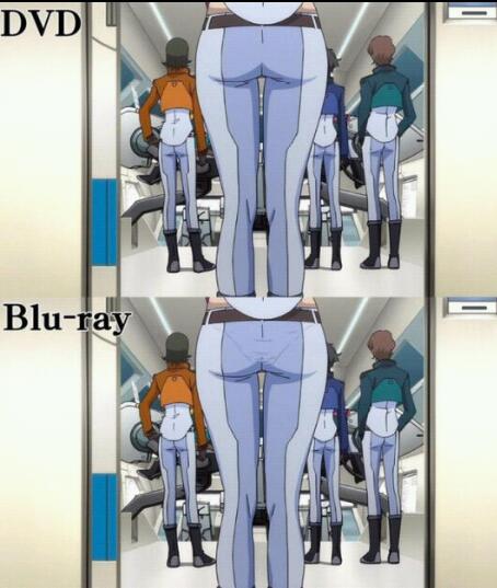the different between DVD and Blu-ray - meme