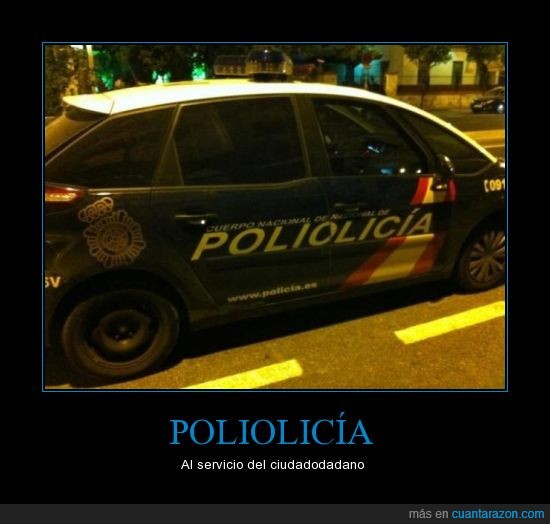 Policías con polio? - meme