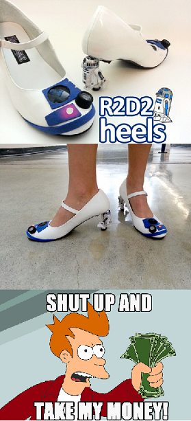 R2D2 Heels. - meme
