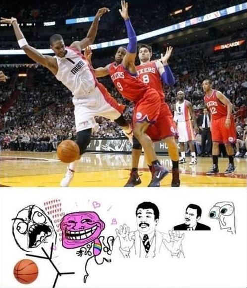 Trolls and basketball... - meme