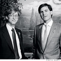 Steve Jobs and Bill Gates in 1980