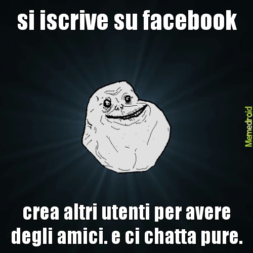 facebook forever alone - meme