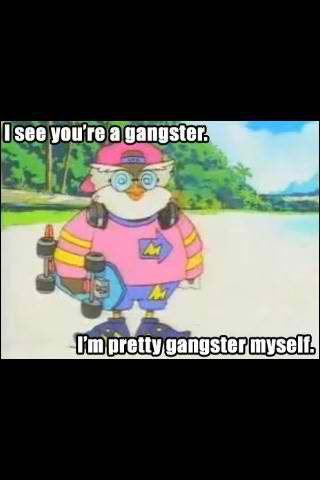 gangster owl - meme