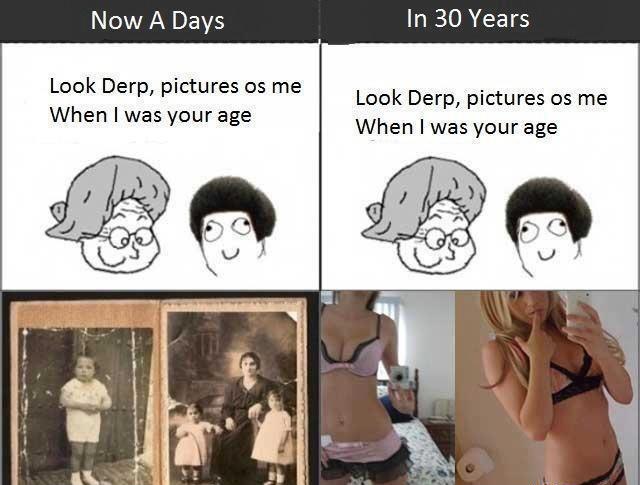 grand mothers in 30 years :S - meme